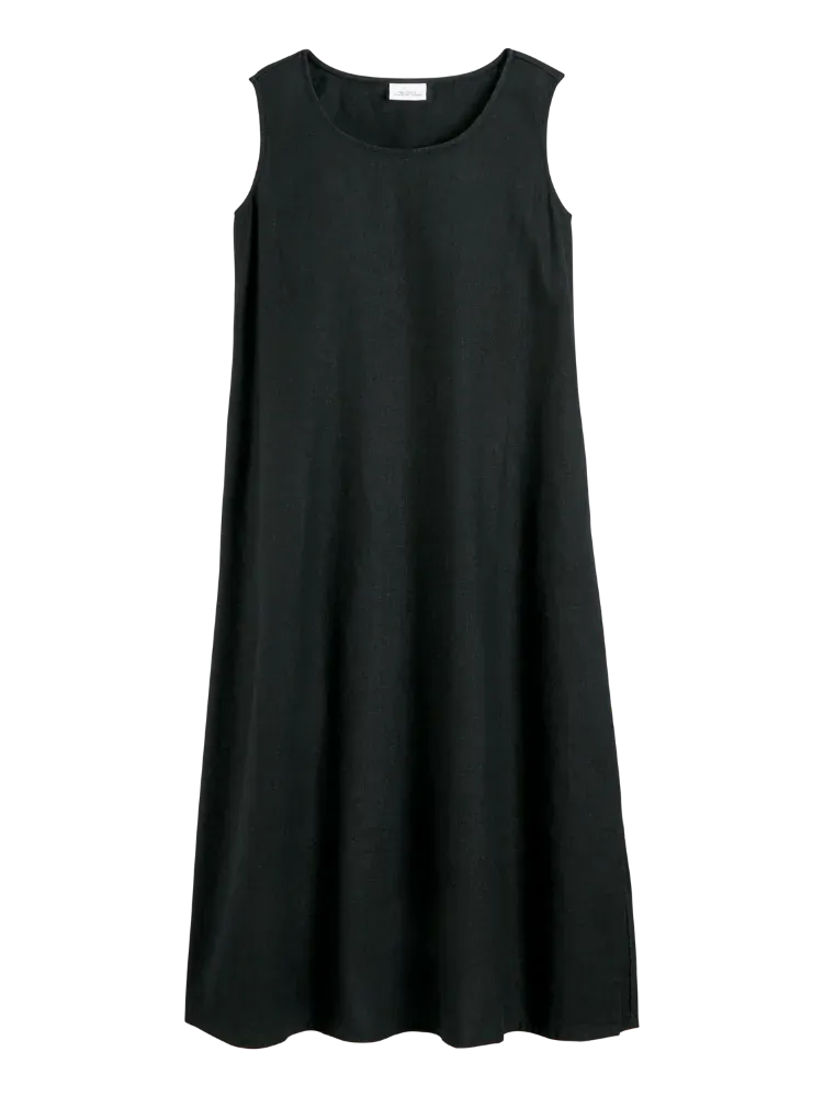Easy Comfort Linen/Rayon Sleeveless Popover Dress