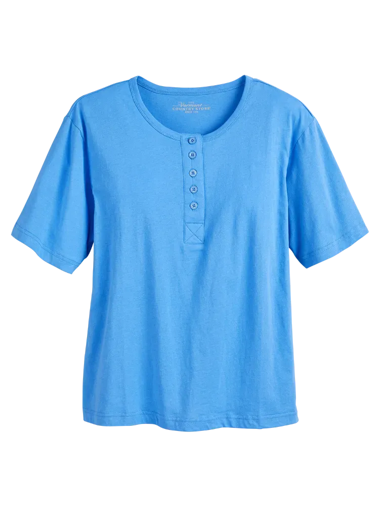 Women's Comfort Knit Solid Color Cotton Sleep T-Shirt