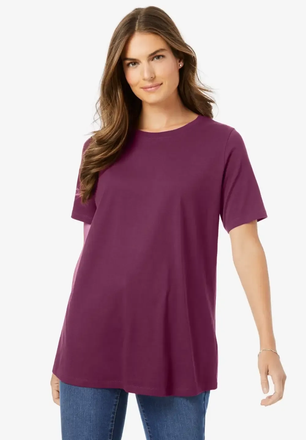 Perfect Short-Sleeve Crewneck Tee