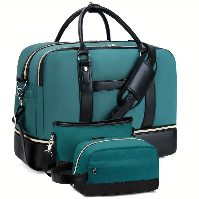 Large Capacity Travel Bag Set - Ultra-Lightweight, Smooth-Glide Zipper, Portable, Adjustable Detachable Strap - Unisex, Daily Commute, Weekend Getaway, Business Trip, Overnight Bag, Versatile Handbag