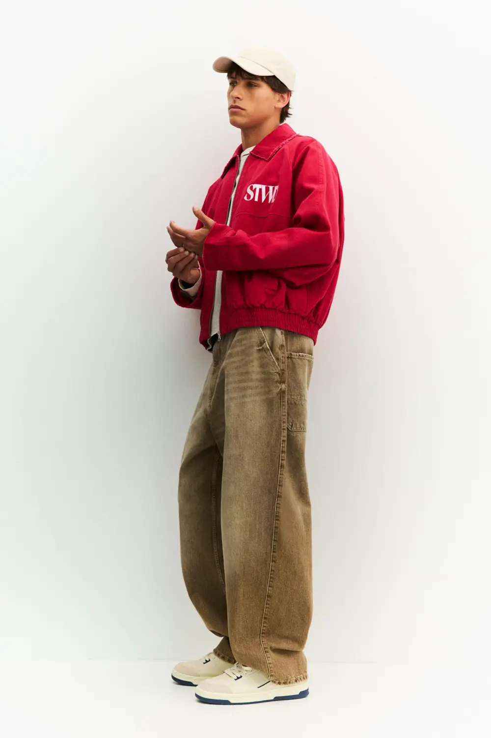 Brown skater jeans