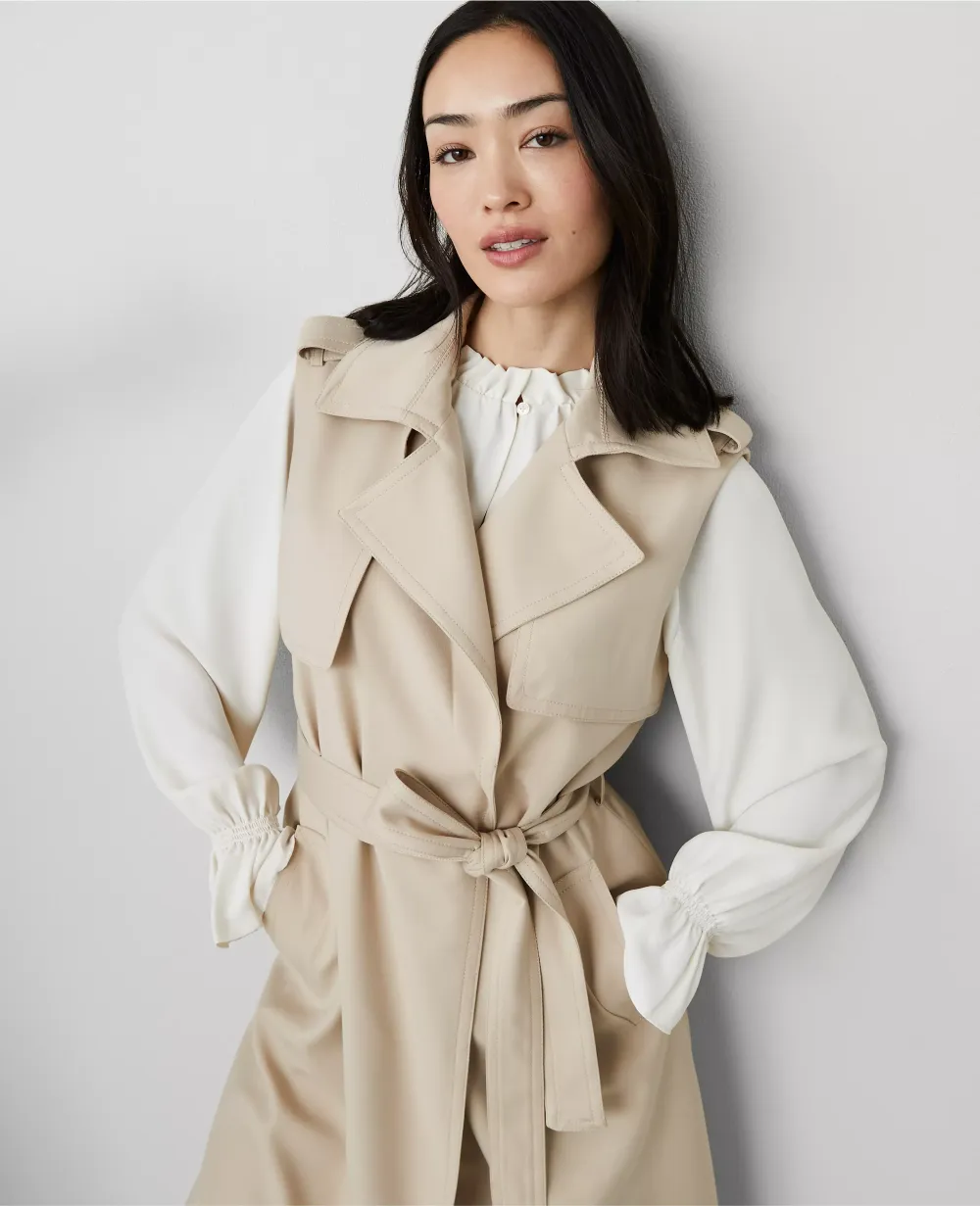 Sleeveless Trench Coat