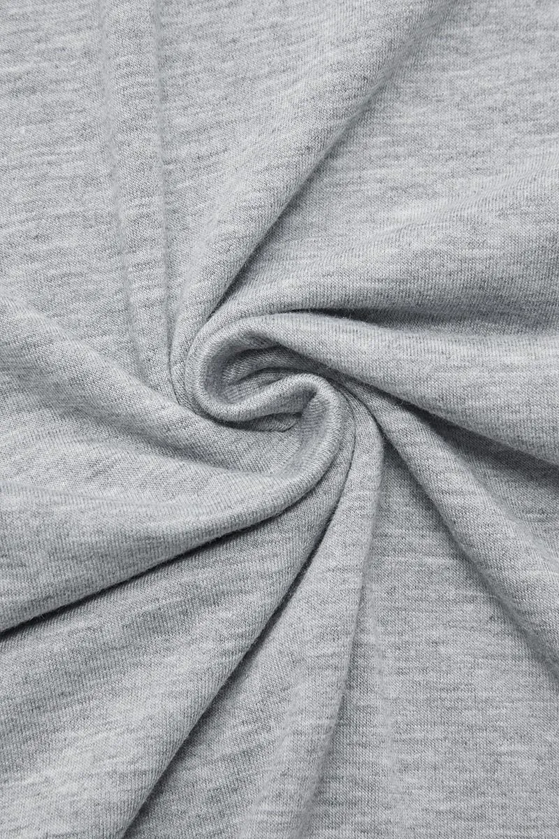 Solid Pleated Button Decor Asymmetrical Neck T-Shirt