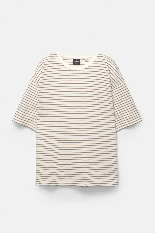 Striped boxy-fit T-shirt
