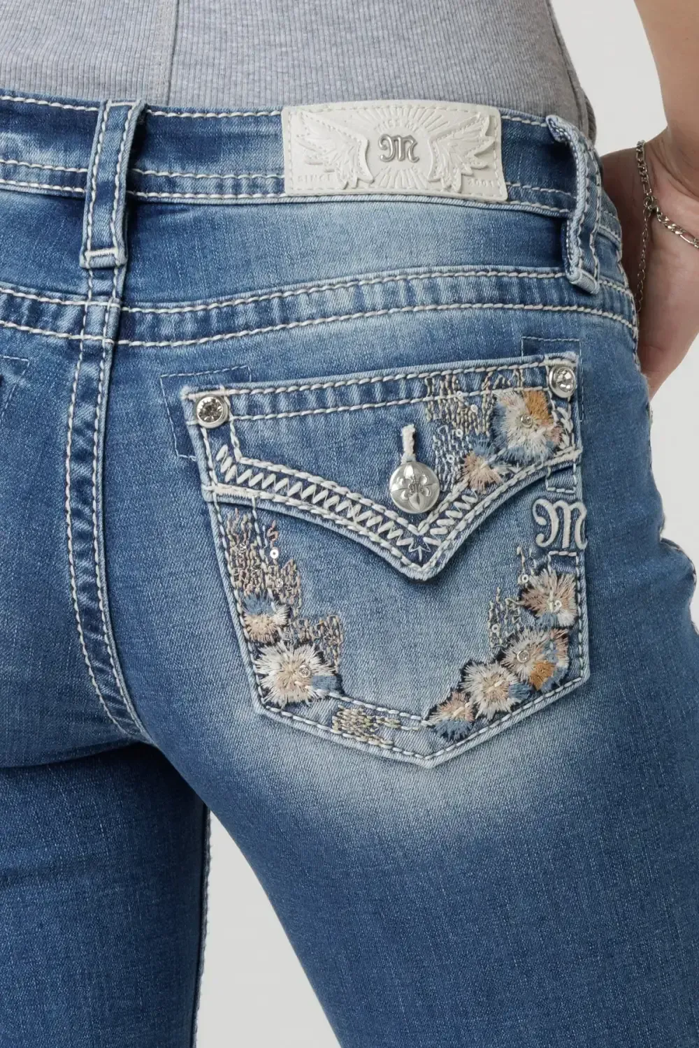 Featherington Floral Bootcut Jeans