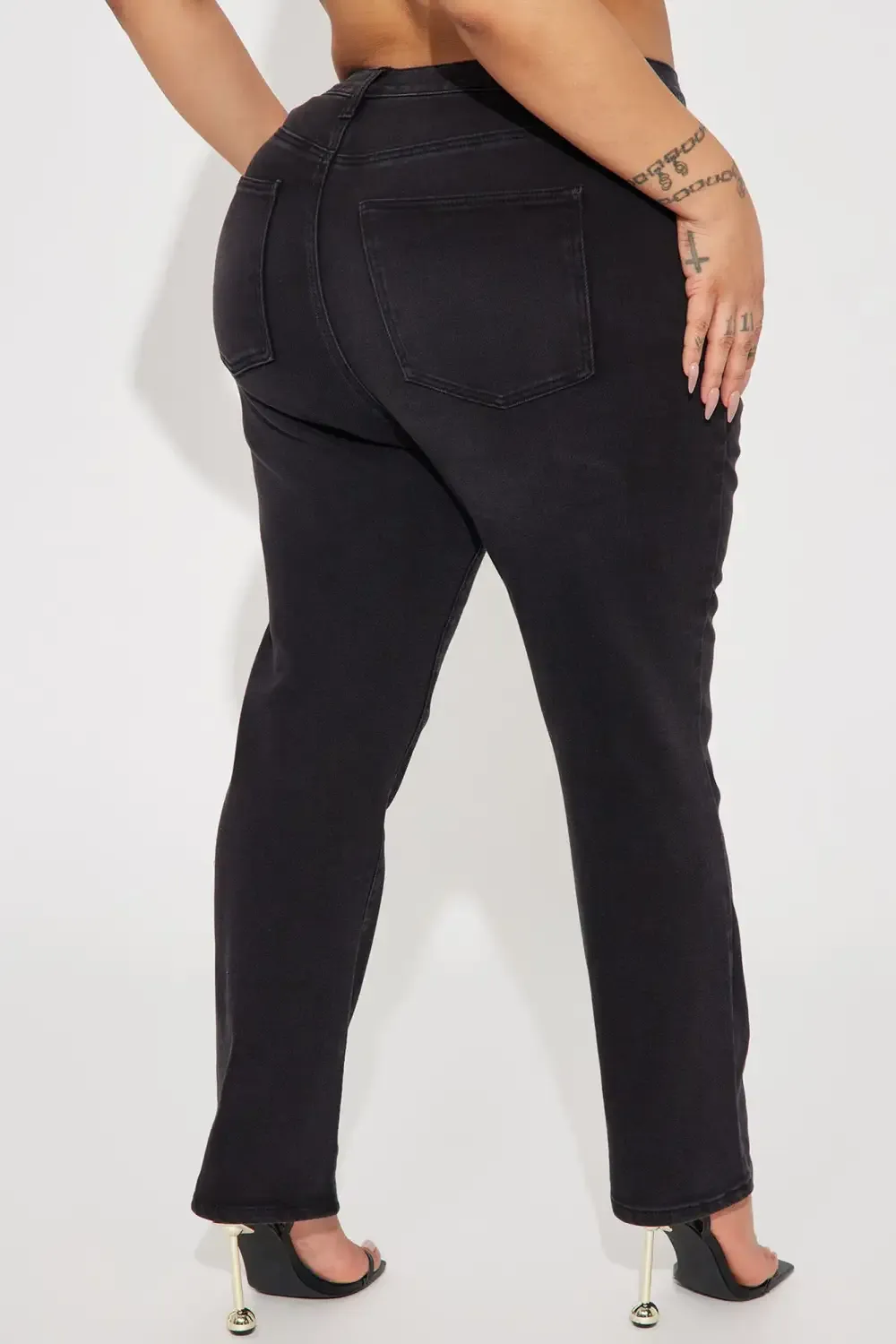 What You Like Stretch Straight Leg Jean - Black