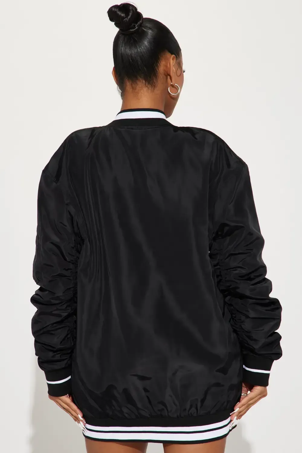 Jayda Varsity Jacket - Black