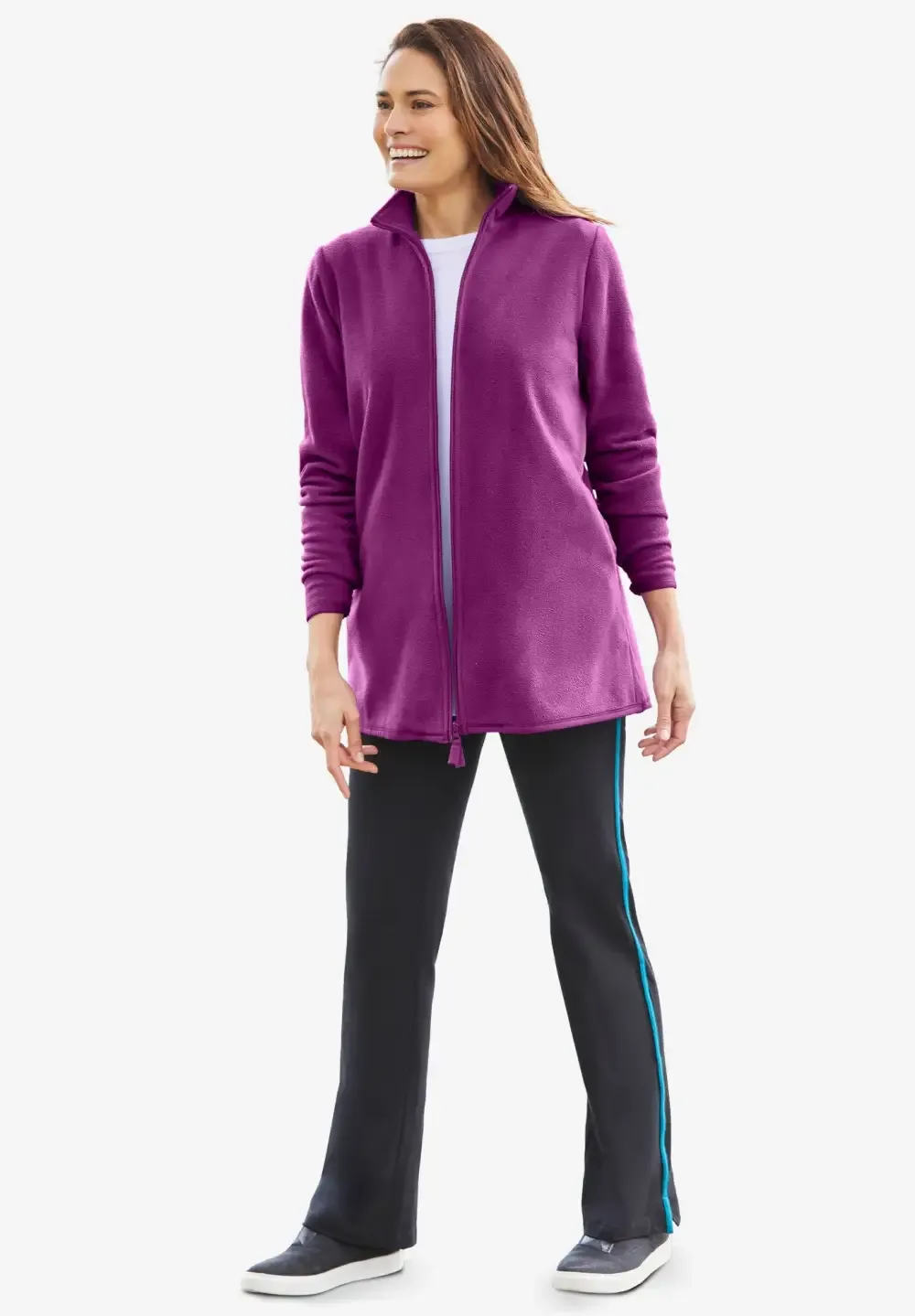 Zip-Front Microfleece Jacket