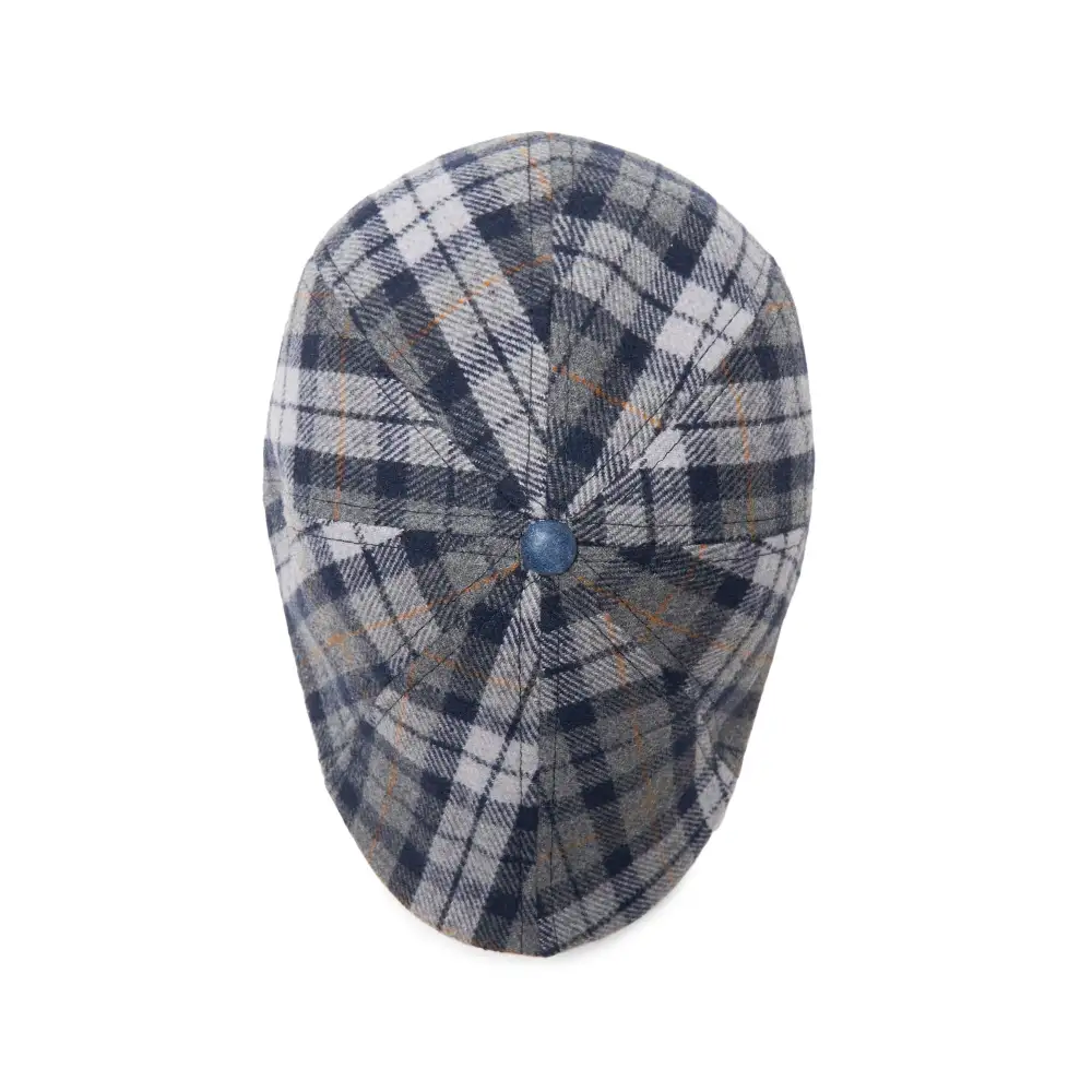 Dustin “The Diamond” Poirier Boston Scally Cap - Blue & Grey Plaid