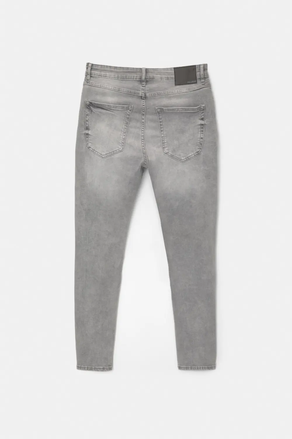 Washed carrot-fit jeans