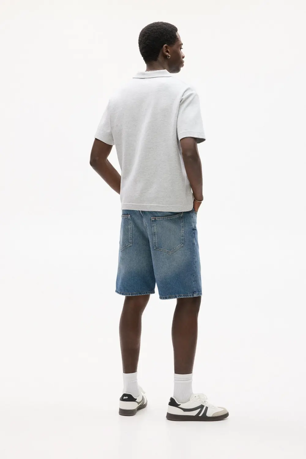 Standard denim Bermuda shorts