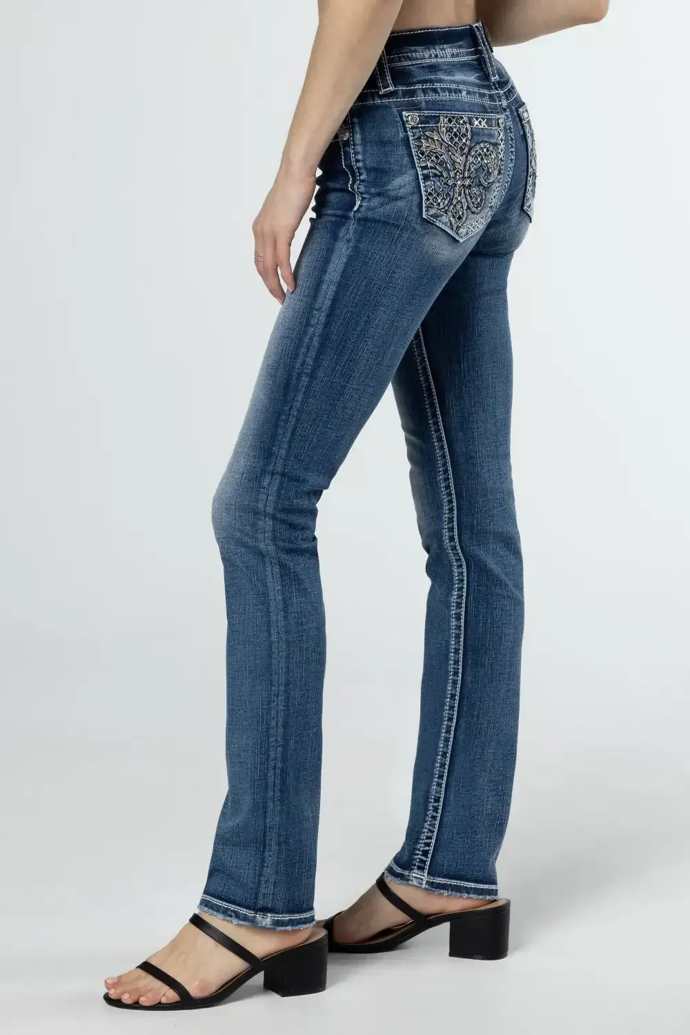 Fleur Glass Straight Jeans
