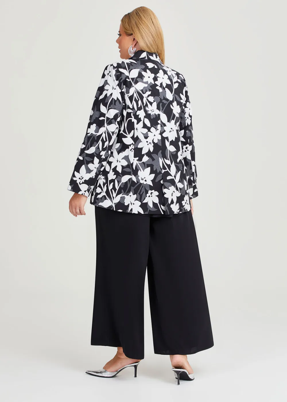 Silver Floral Event Jacket