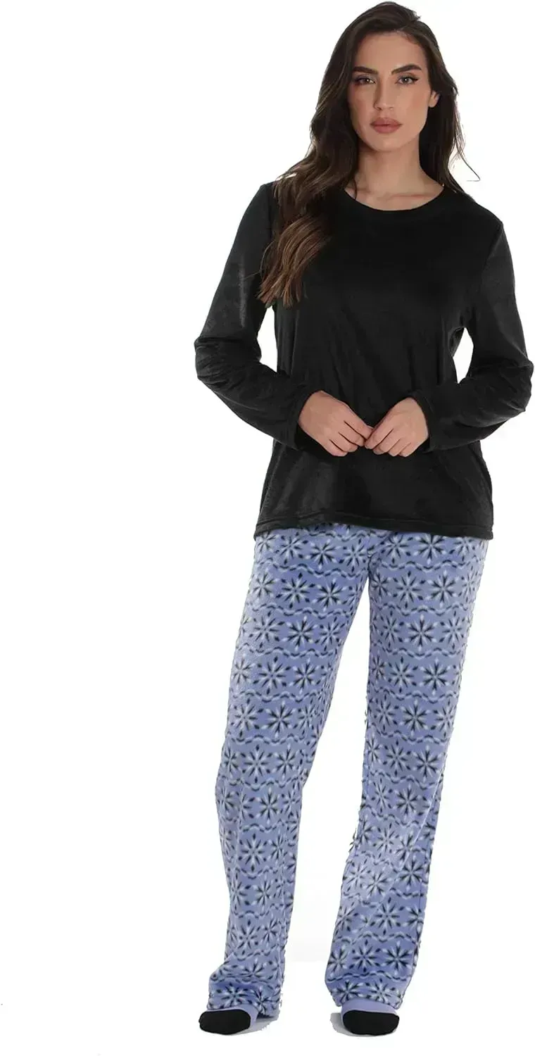 Women’s Pajama Pant Set - Nightgown with Matching Socks