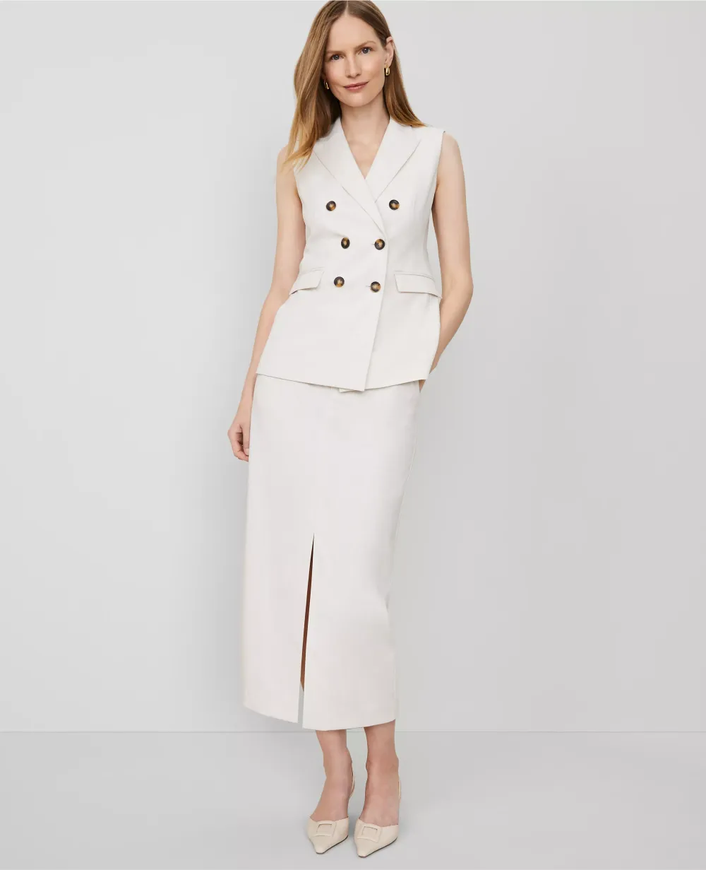 The Trouser Column Midi Skirt