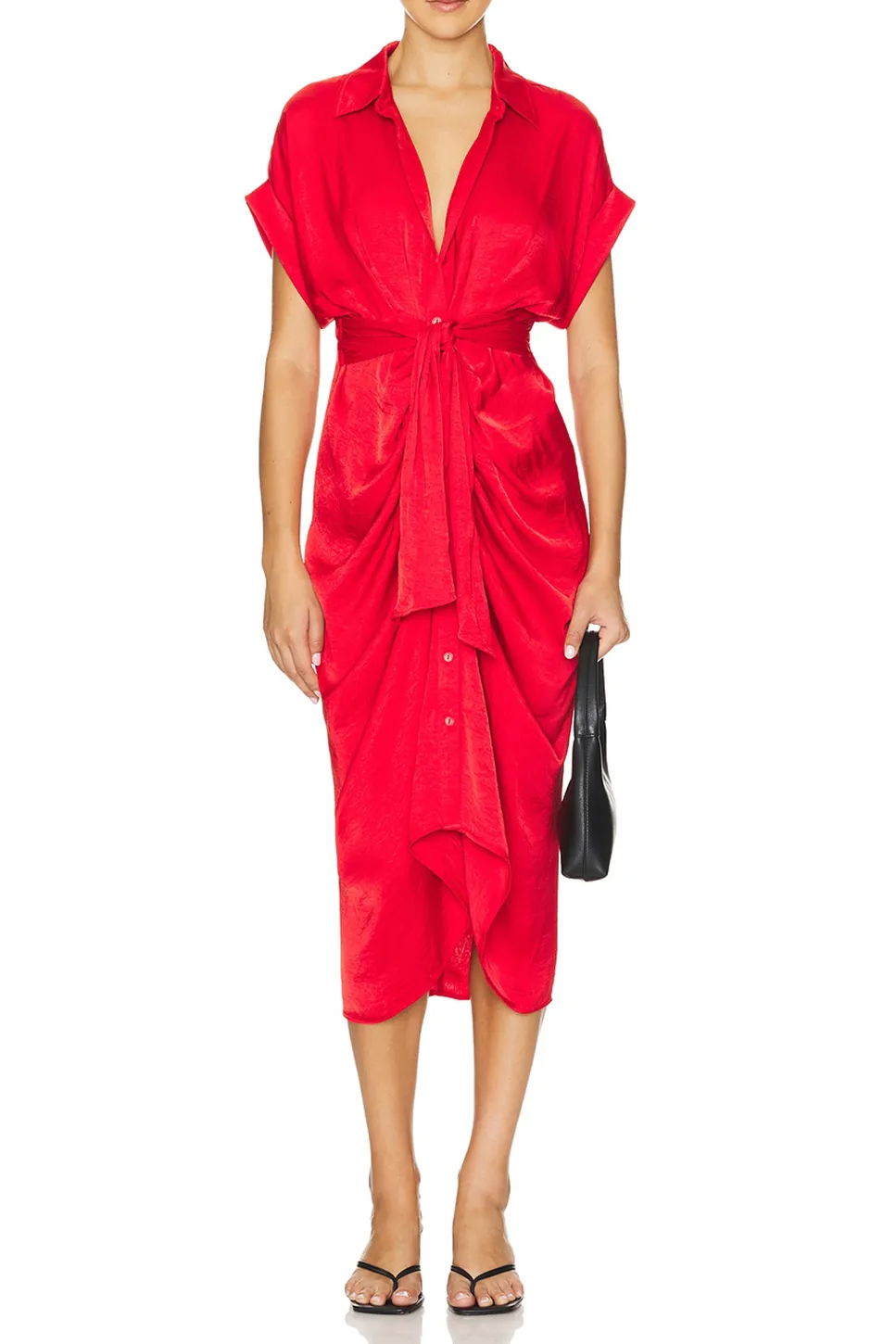Midi True Red Dress