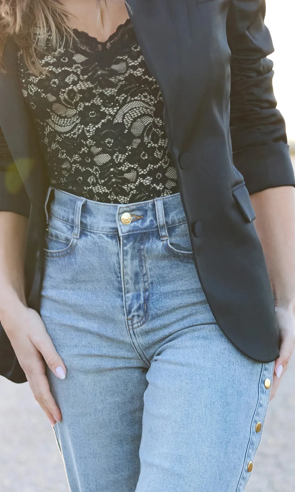 Stassia Snap Jeans
