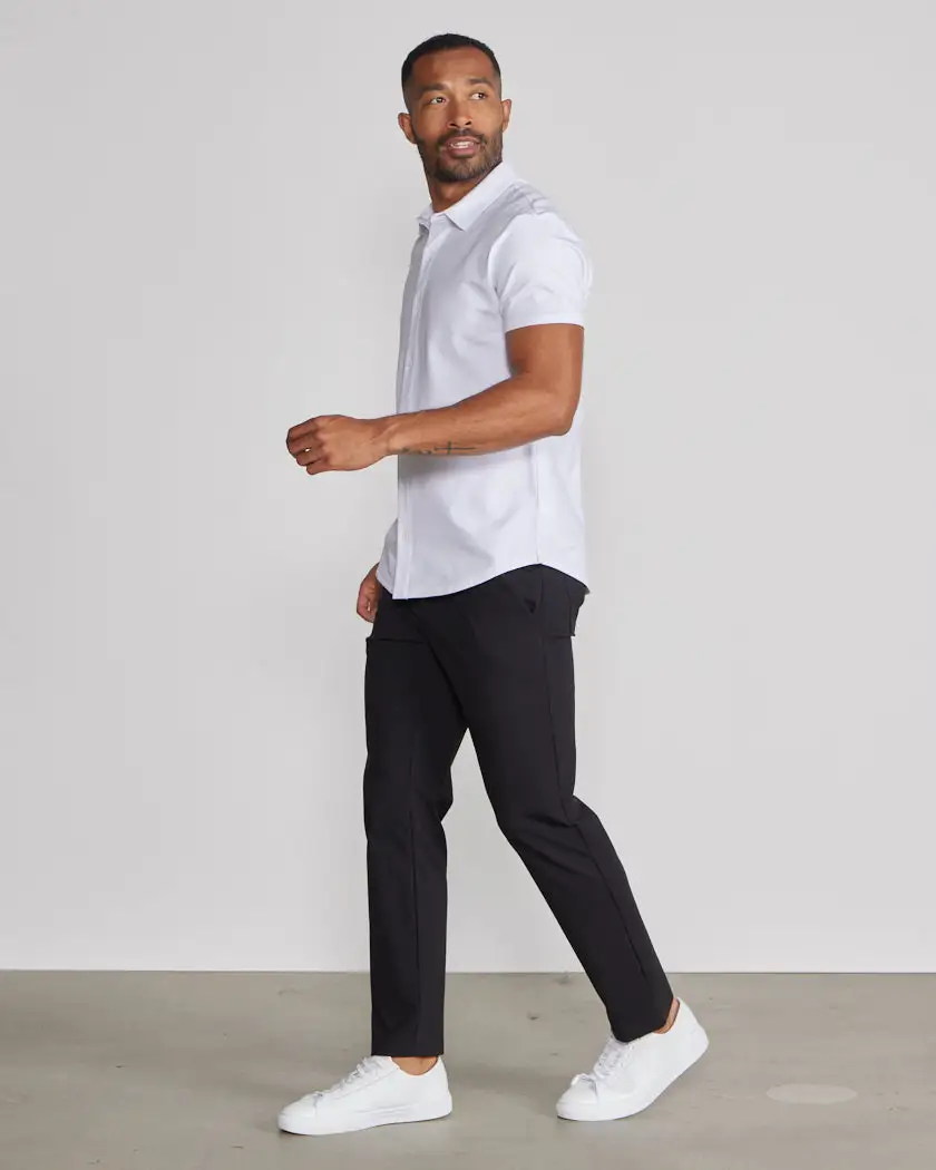 Lux Short Sleeve Button Down