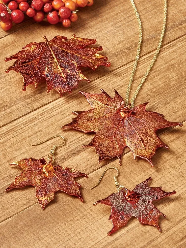 Sugar Maple Leaf Drop Earrings