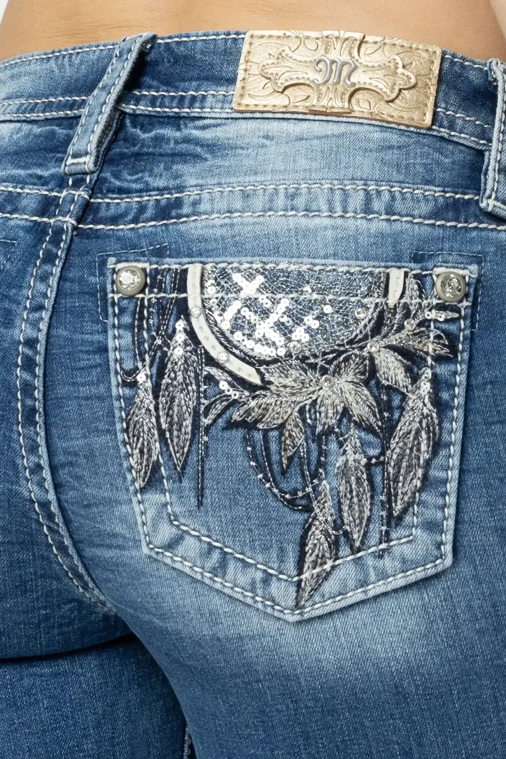 Floral Dreamcatcher Bootcut Jeans