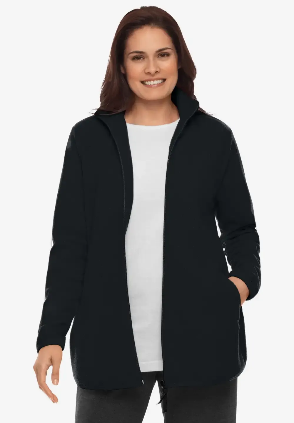 Zip-Front Microfleece Jacket