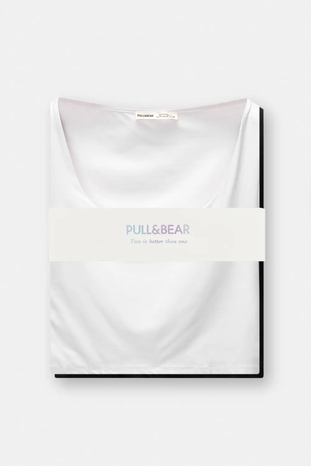 2-pack of cropped polyamide T-shirts