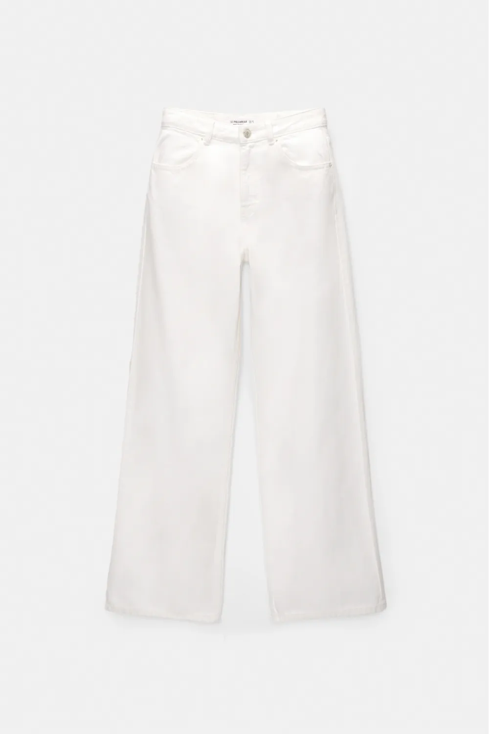 Jeans wide leg tiro alto