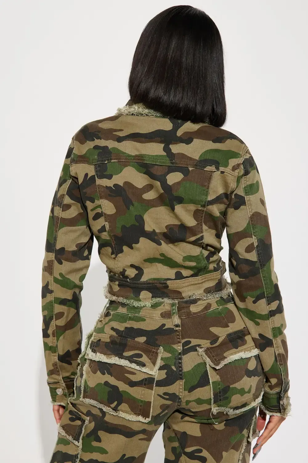 Mission Accomplished Stretch Camo Denim Jacket - Camouflage