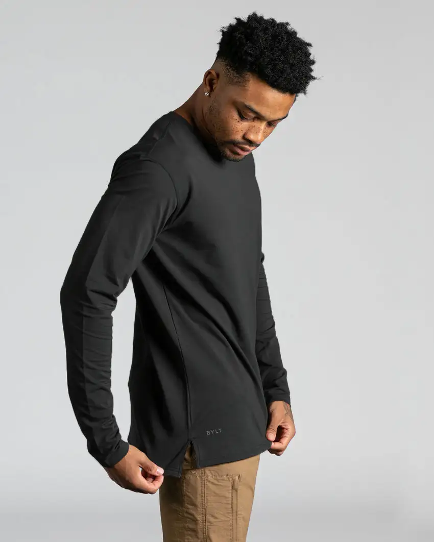 Long Sleeve: Lux Split Hem