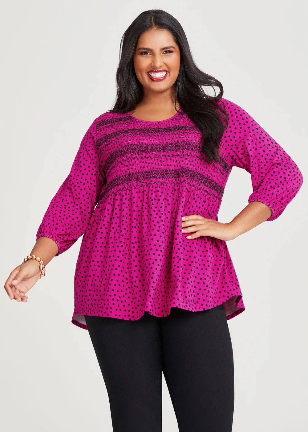 Natural Viva Magenta Top