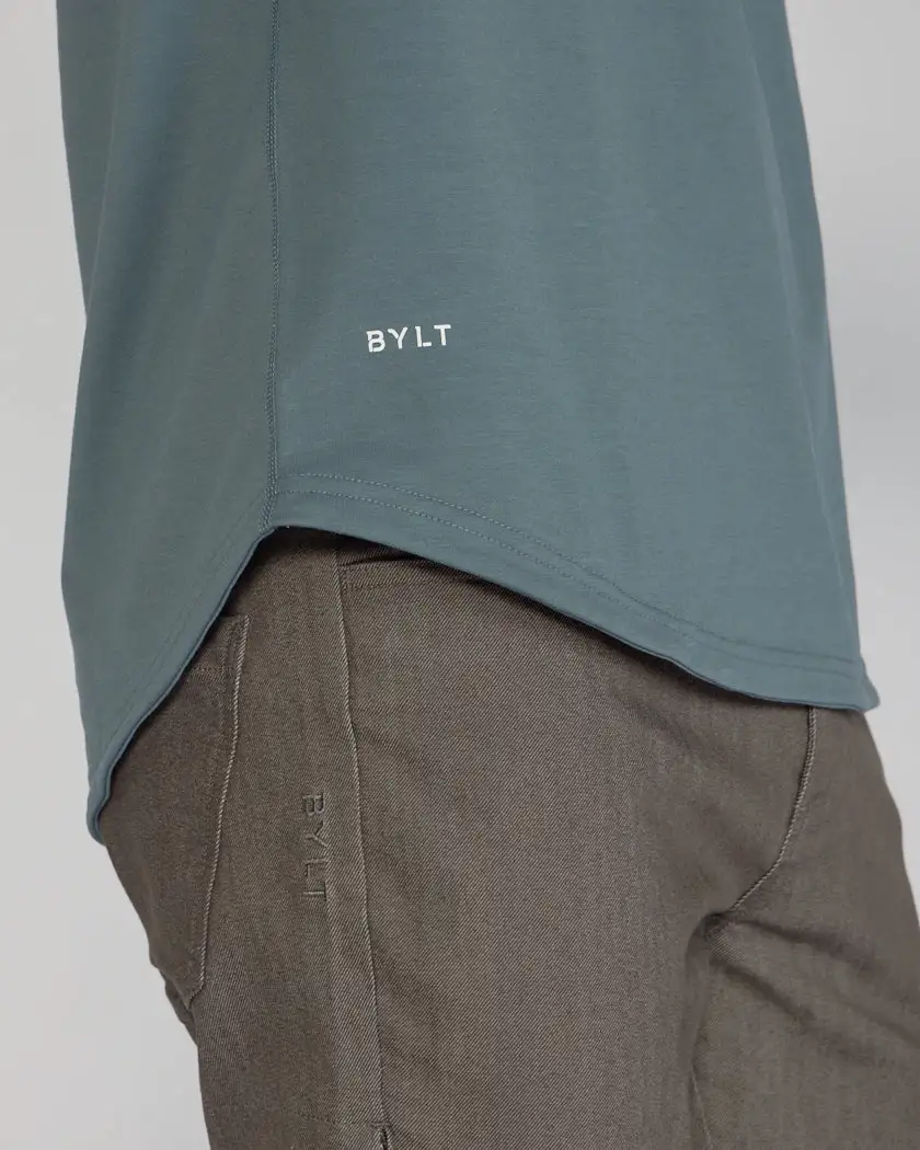 Henley Drop-Cut Long Sleeve: Bylt Signature
