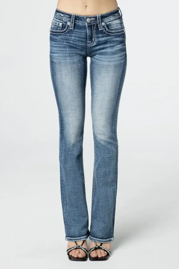 Tribal Horseshoe Bootcut Jeans