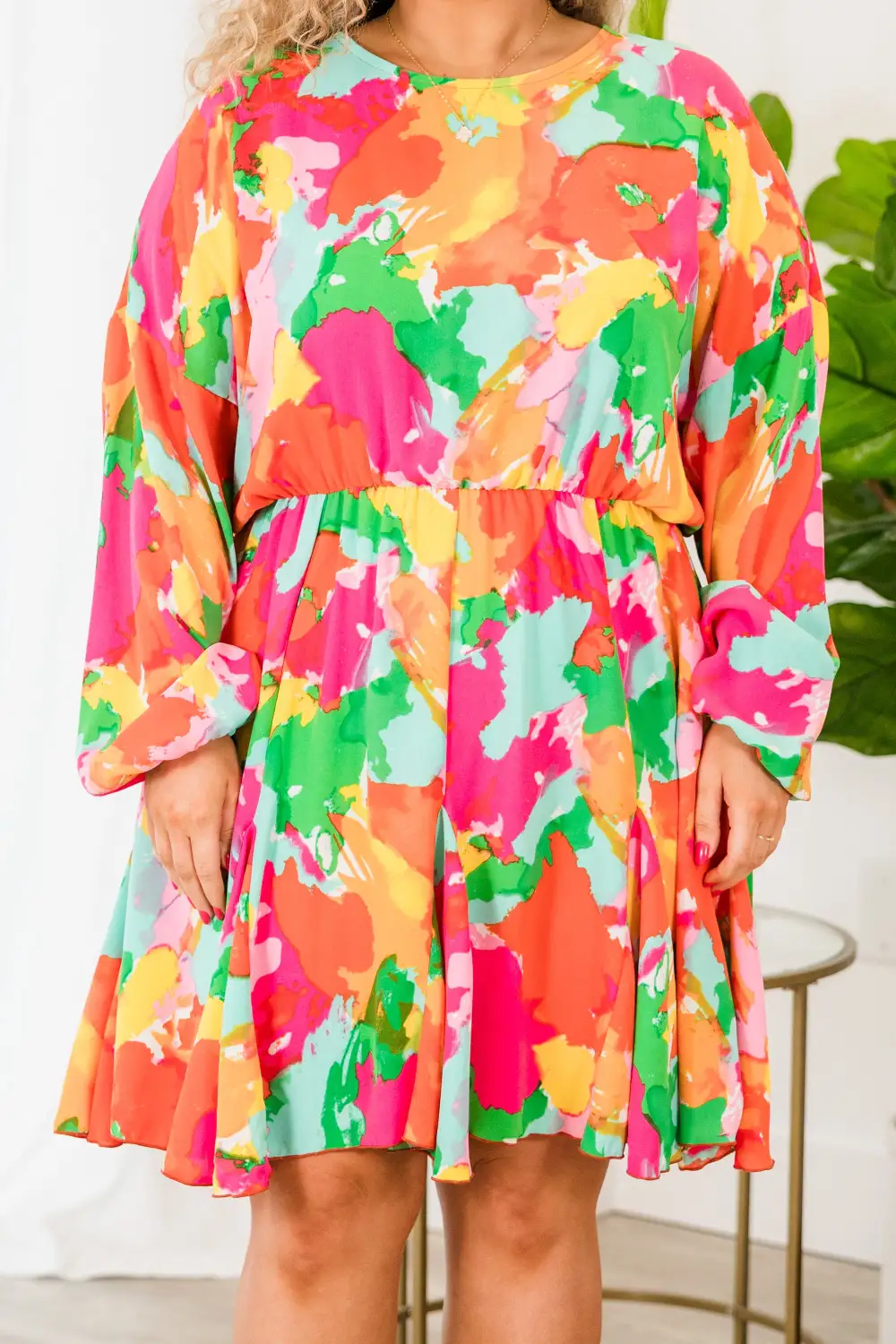 Life In Full Bloom Dress, Orange