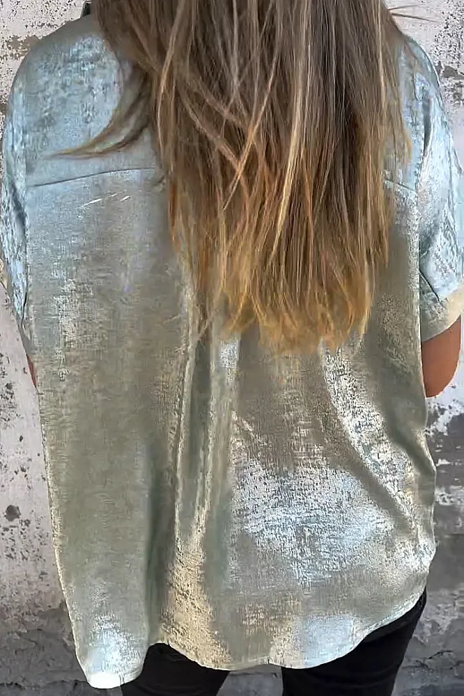 Women's silver hot casual loose shirt