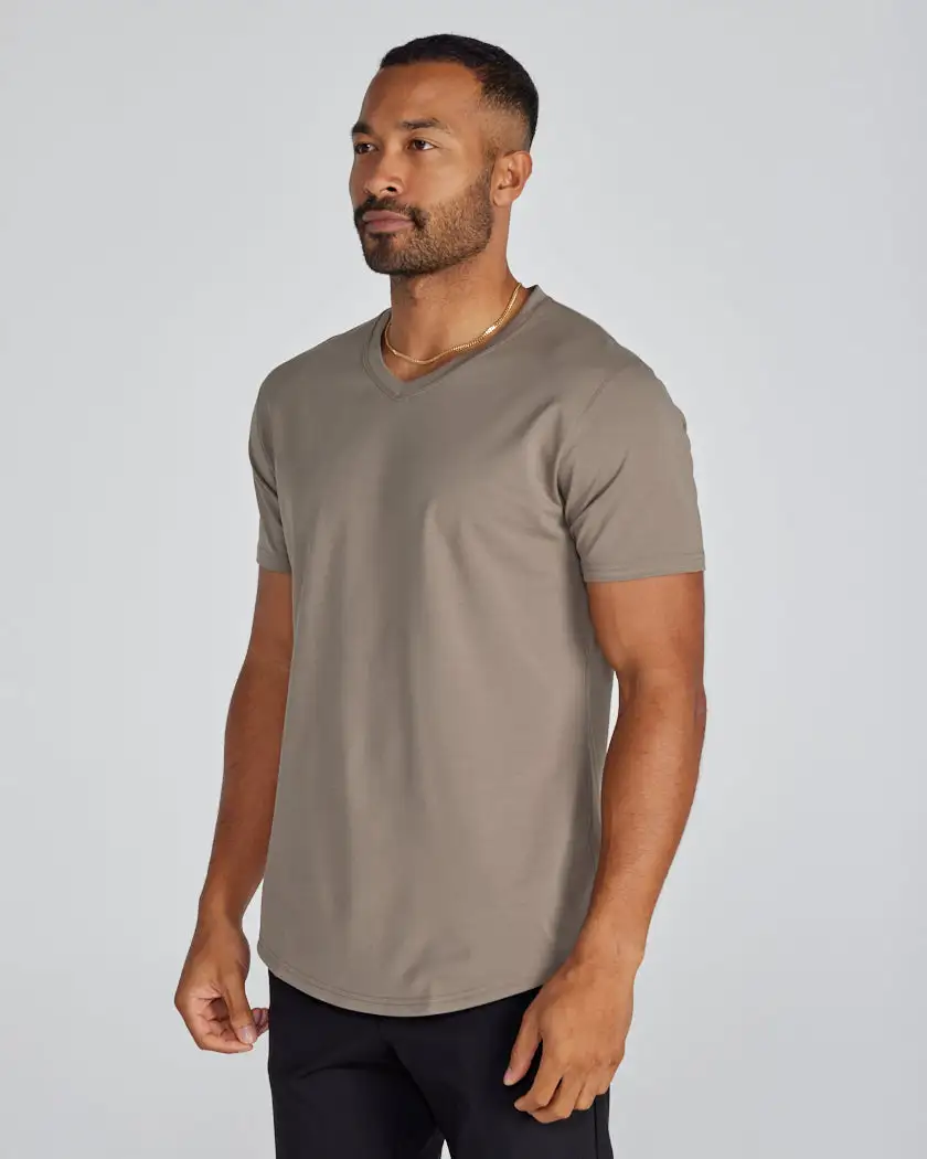 Drop-Cut V-Neck: Lux