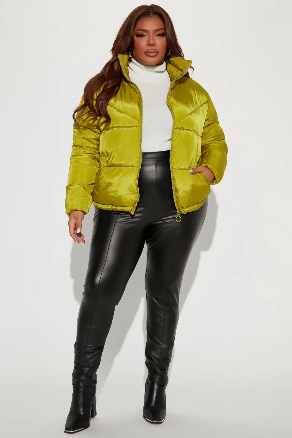 City Streets Puffer Jacket - Chartreuse