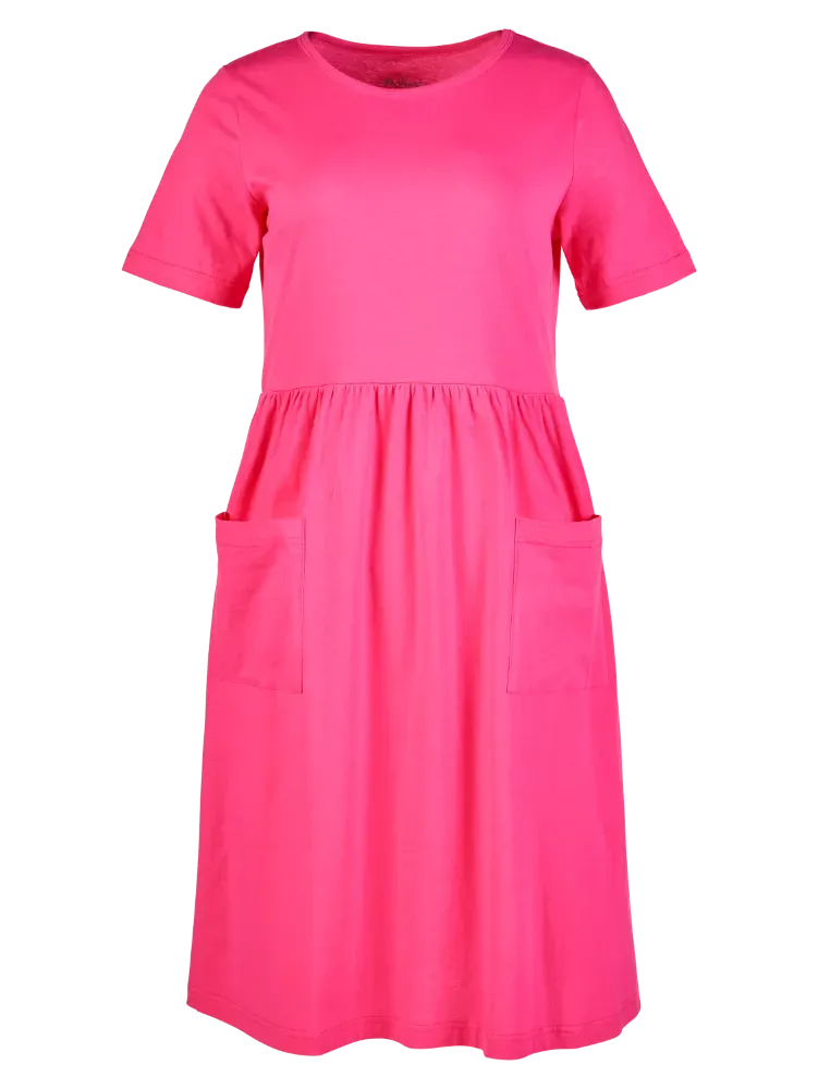 Cotton Knit Dress With Pockets