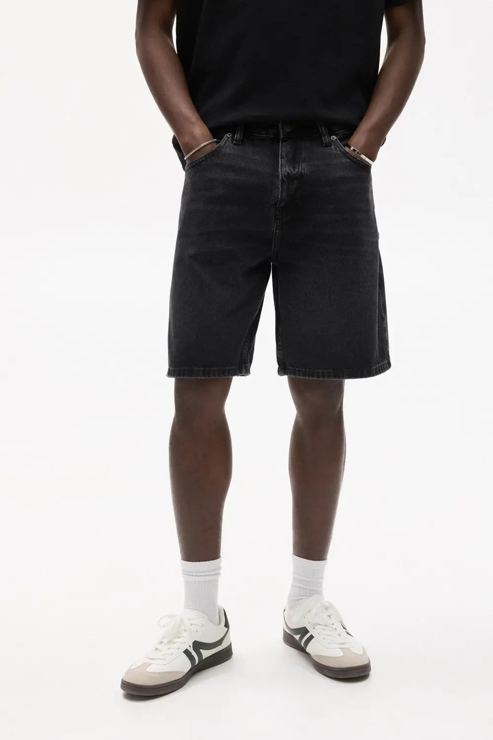 Standard denim Bermuda shorts