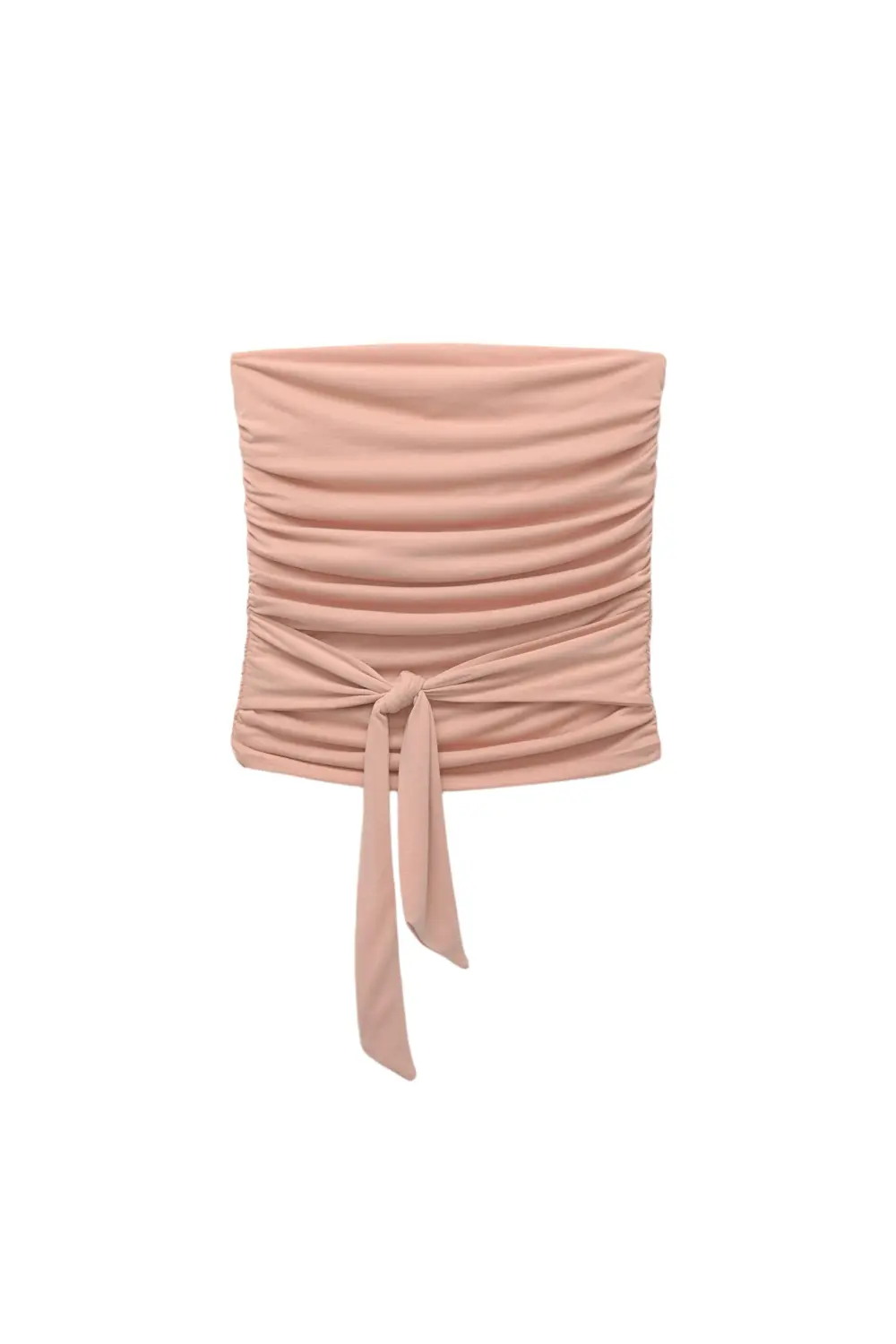 Strapless top with bow