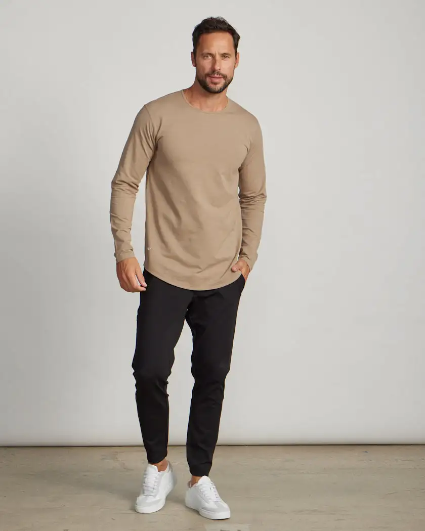 Drop-Cut Long Sleeve: Lux