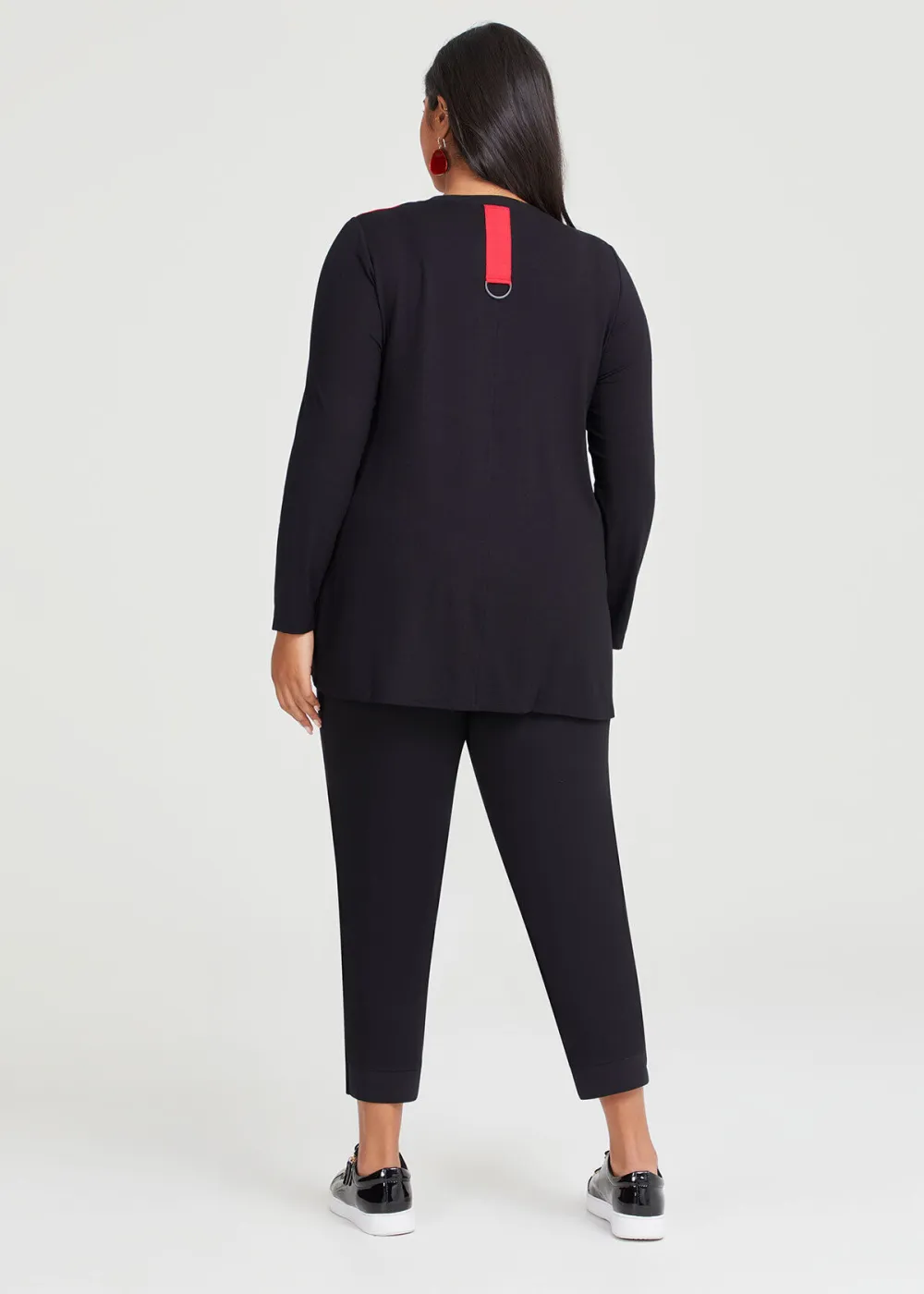 Natural Mied Abstract Top