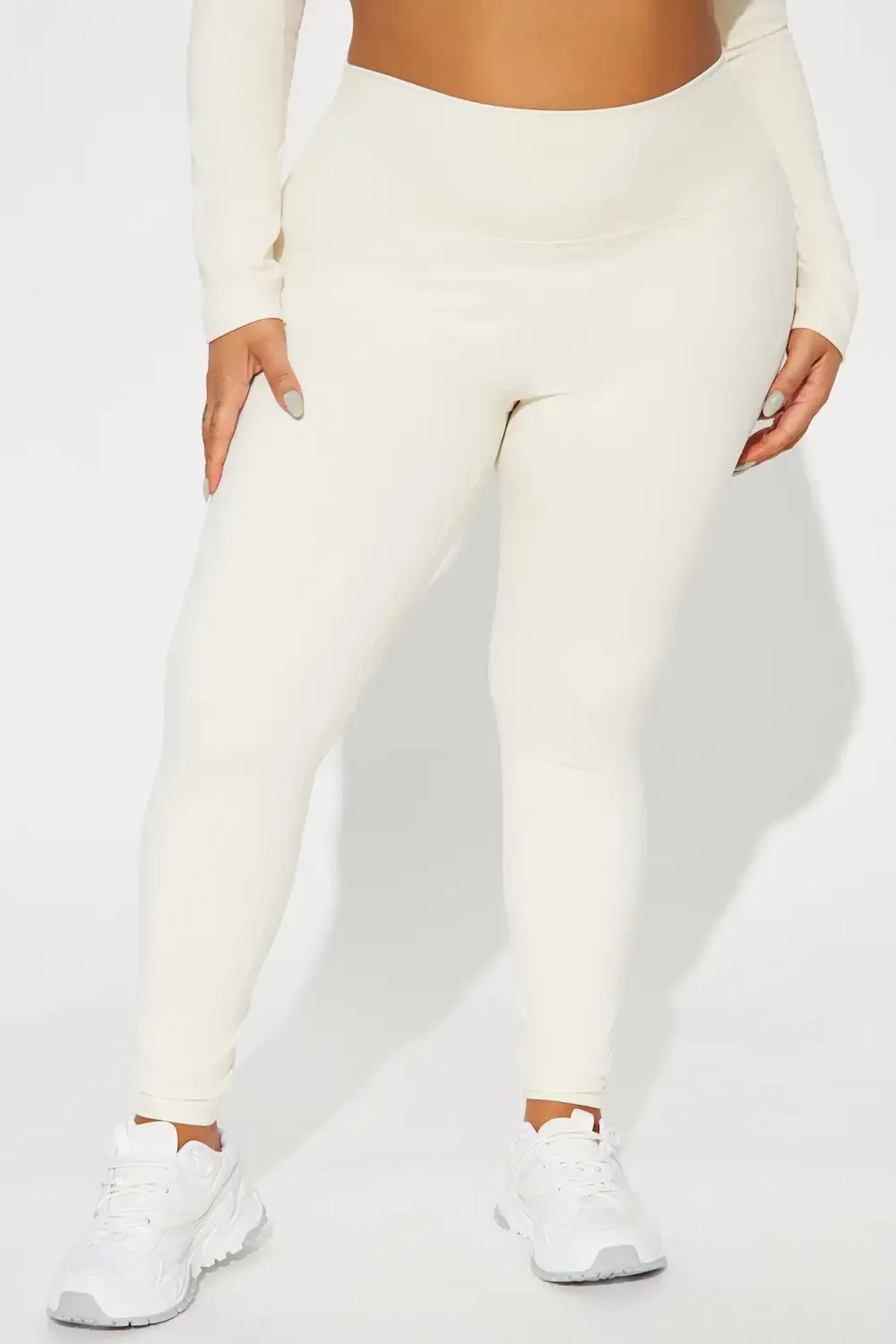 Get Right Active Leggings - Cream