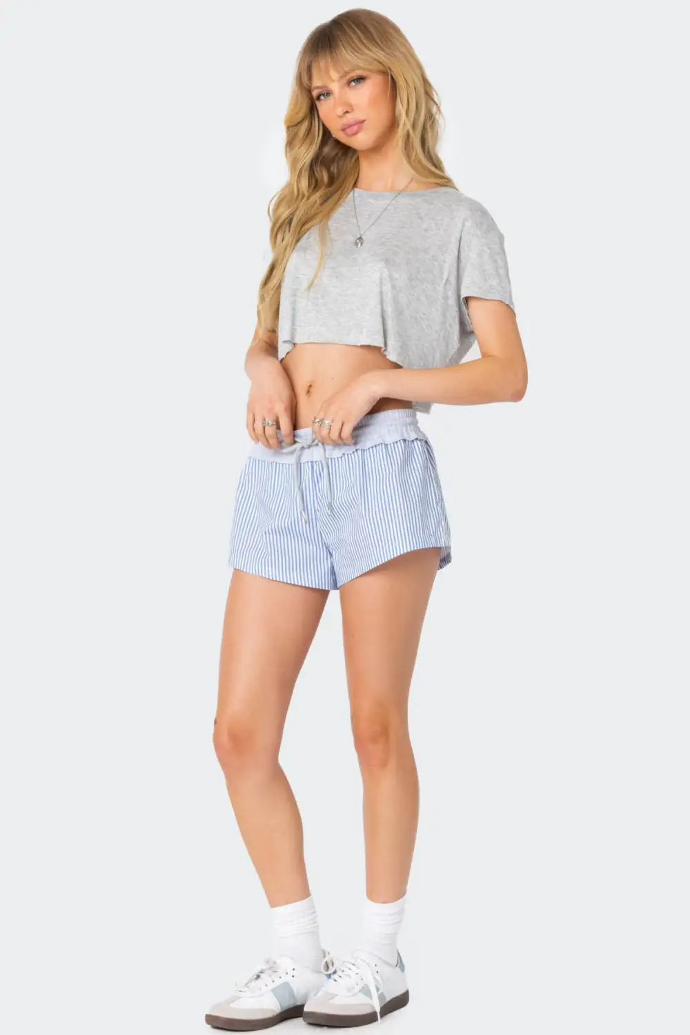 Riva Striped Contrast Shorts