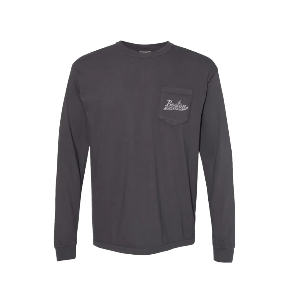 Boston Scally The 10-Year Anniversary Long Sleeve Pocket Tee - Black