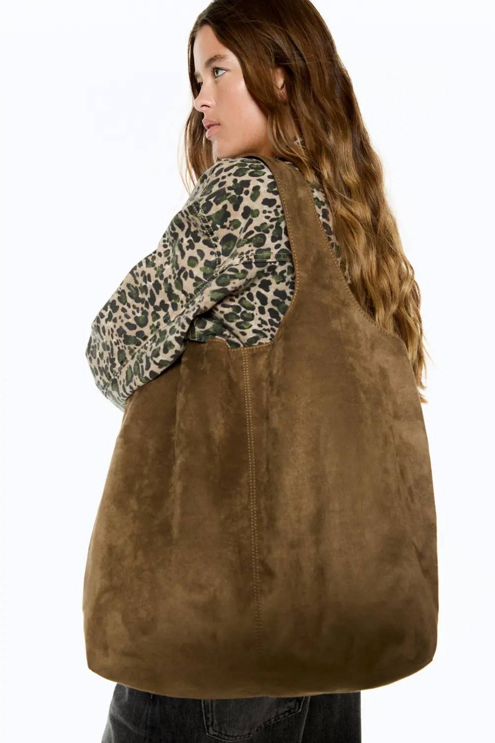 Bolso shopper efecto ante