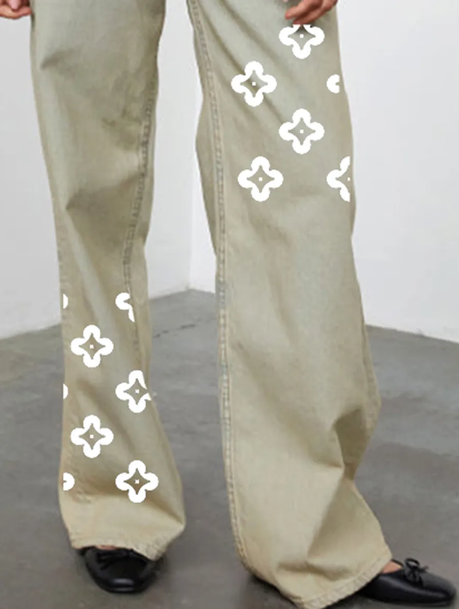 Desert Sand Wash Low Rise Roomy Jeans