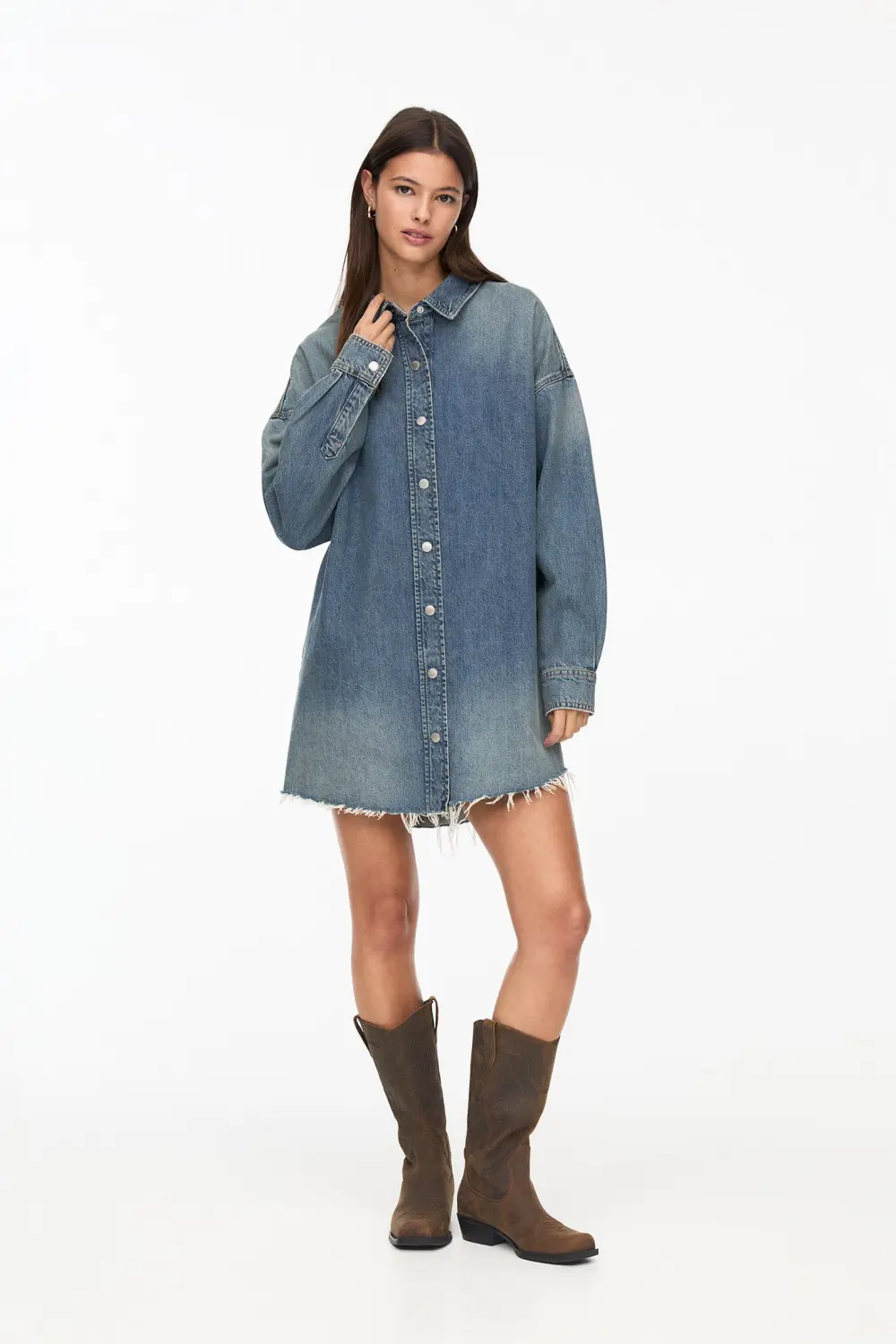 Vestido camisero vaquero