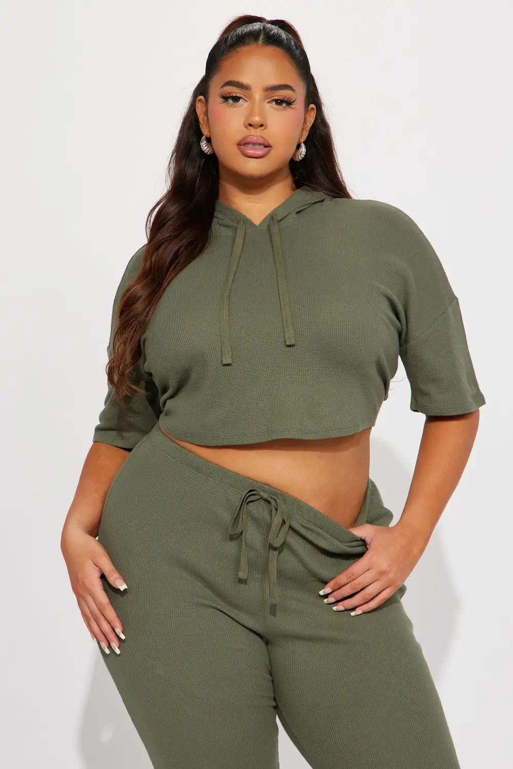 Living With You Jogger Set - Olive