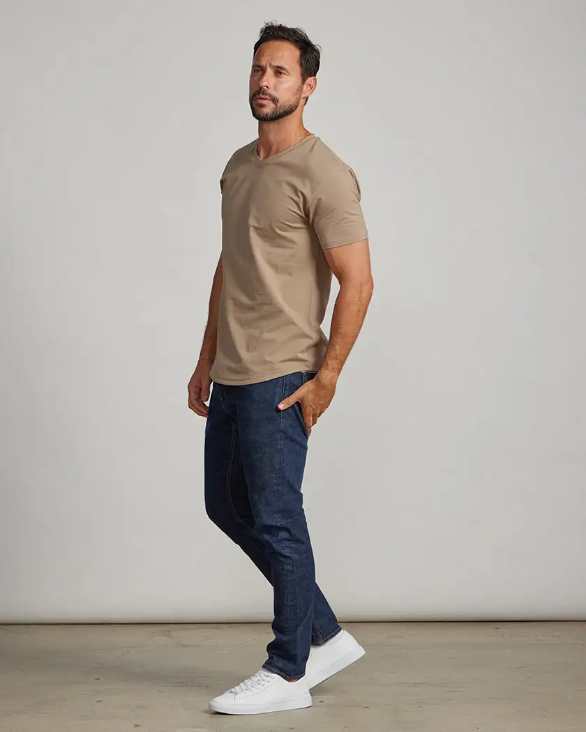 Drop-Cut V-Neck: Lux