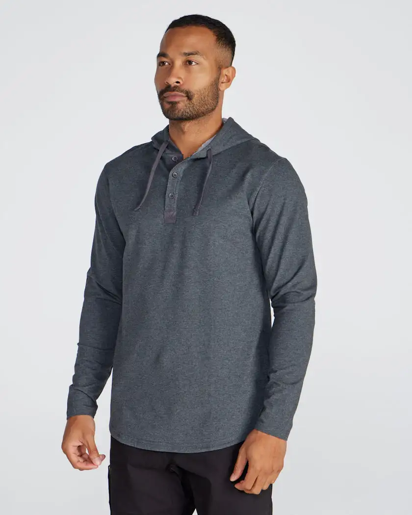 Drop-Cut: Lux Hooded Henley